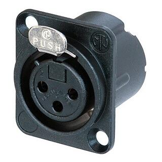 Neutrik XLR 3-pin Hun Lodding Chassis